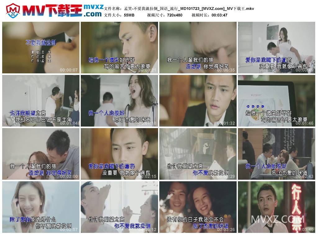 孟笑-不爱我就拉倒_国语_流行_MD101723